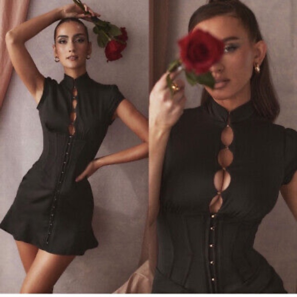 House of CB Dresses & Skirts - House of CB Carmina Fluted Corset Minidress